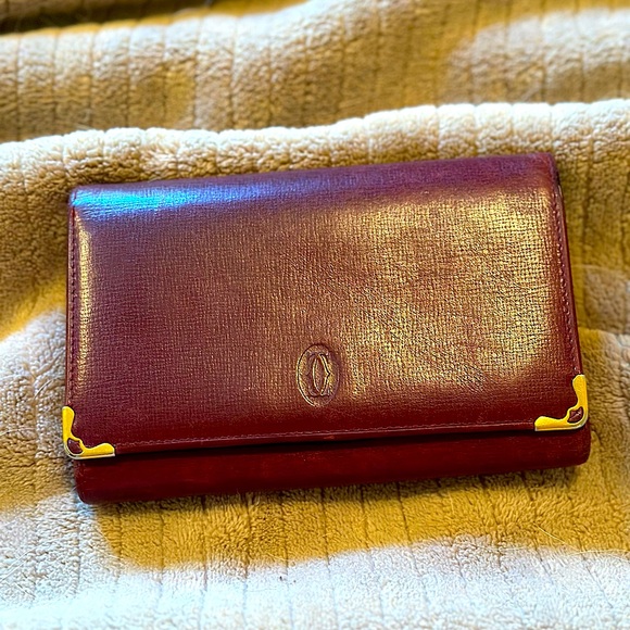 VGUC Authentic Cartier Compact Wallet - Picture 1 of 16